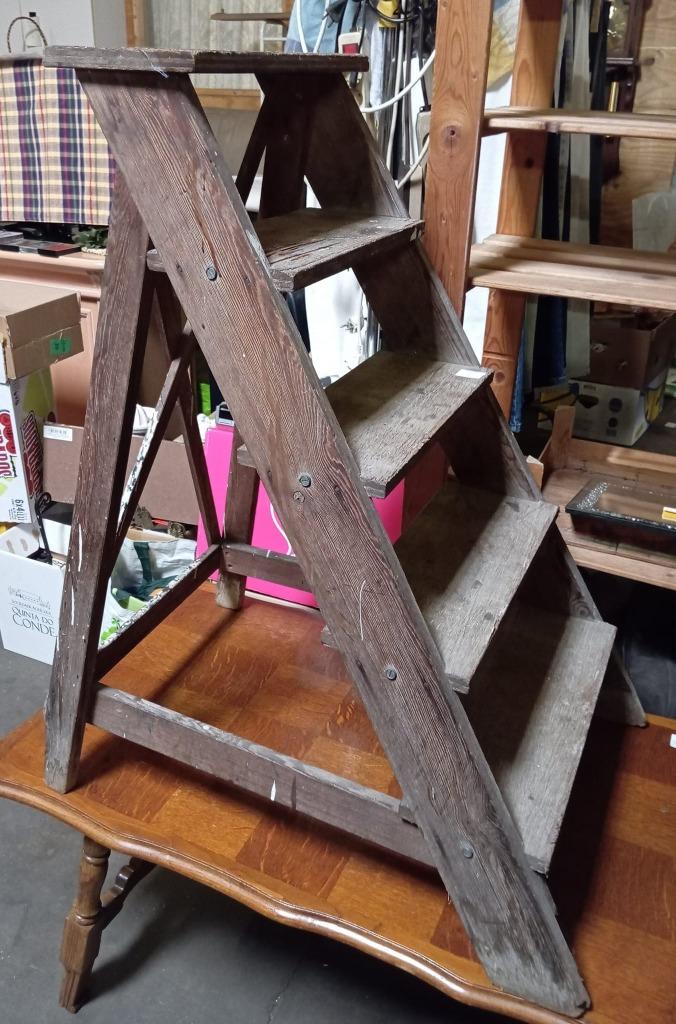 schilderladder  steekladder, Ophalen