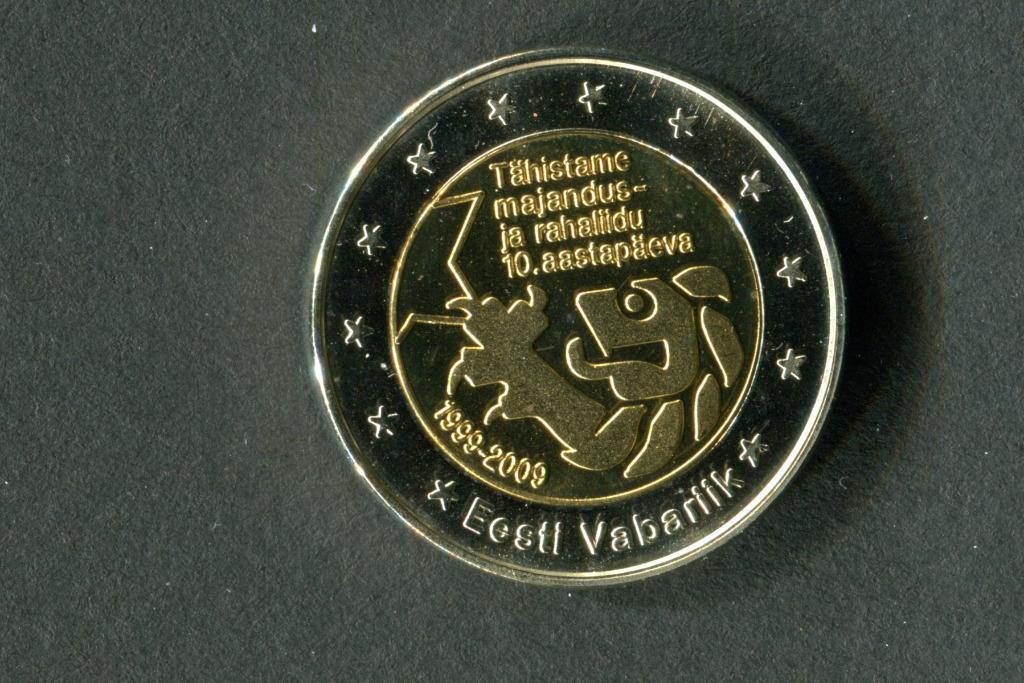 Estonie 1999 proof 2 euros 10 ans monnaie unique pièce rare, Timbres & Monnaies, Monnaies | Europe | Monnaies euro, Enlèvement ou Envoi
