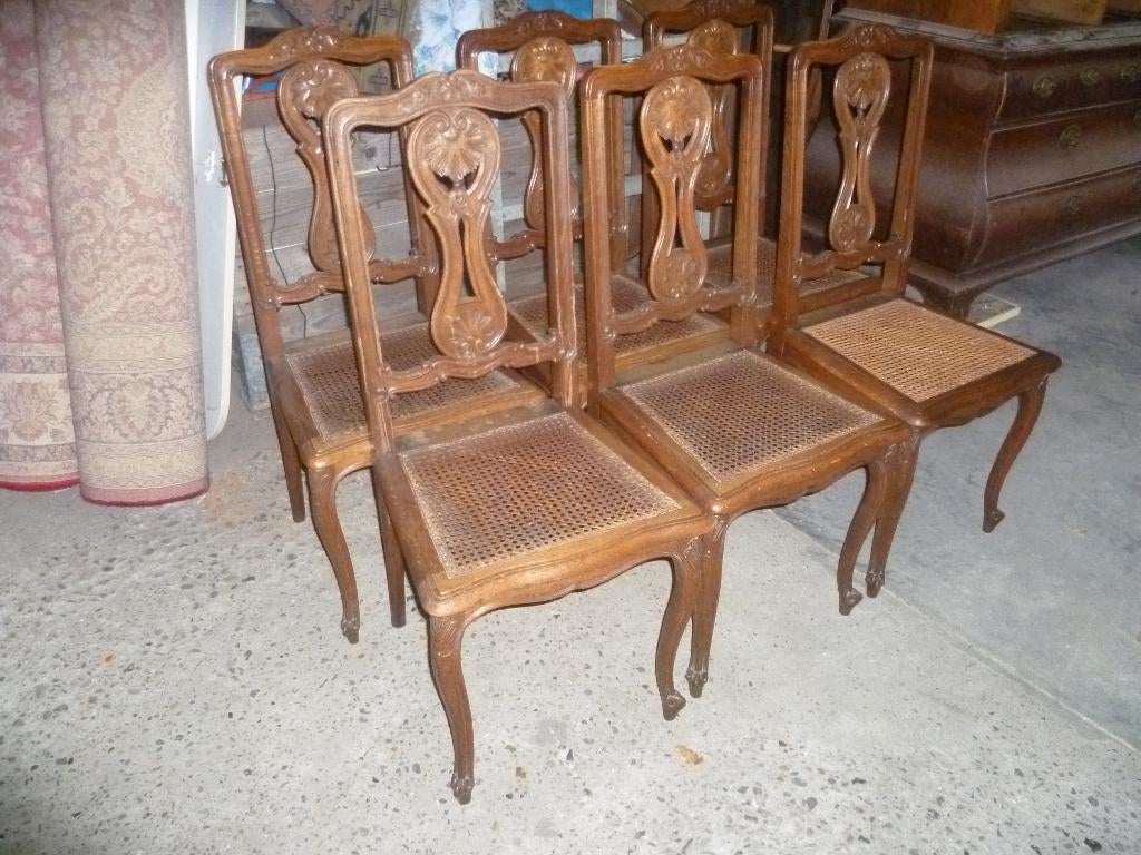 6 MOOIE OUDE LOUIS XV STOELEN, Ophalen