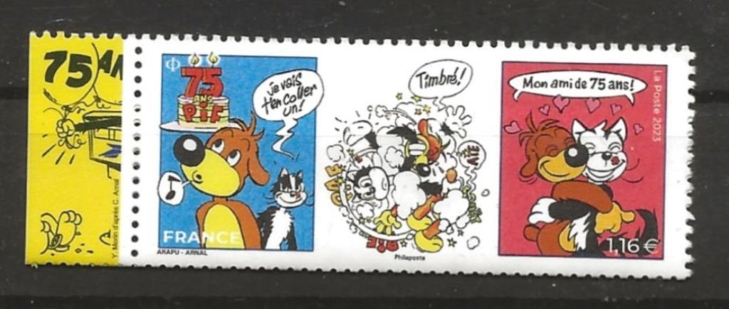 Comics : Pif de hond - zegel postfris, Enlèvement ou Envoi, Non oblitéré, Autres thèmes