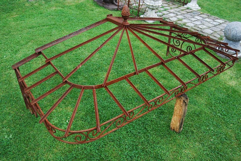 Marquise en fer forgé plein(coins arrondis), Bricolage & Construction, Enlèvement