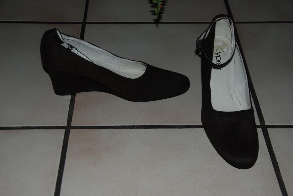 Cypres bruine pumps met sleehak maat 38 Nieuw!, Pumps, Bruin, Cyprès, Nieuw