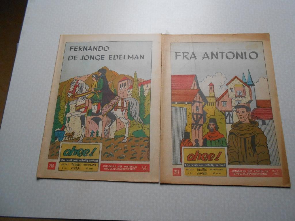 ohee 216 en 217 1967., Karel verschuere, Ophalen of Verzenden, Zo goed als nieuw, Meerdere stripboeken