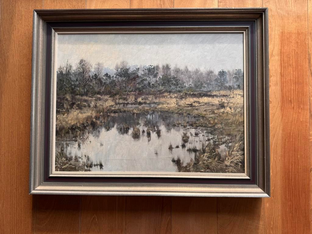 Toon van den Broek,  schaapskooi op de Stabregtse heide, Antiek en Kunst, Ophalen