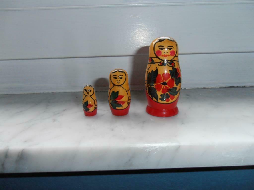 Poupées gigognes russes – Matriochka traditionnelles en bois, Enlèvement ou Envoi, Utilisé, Poupée