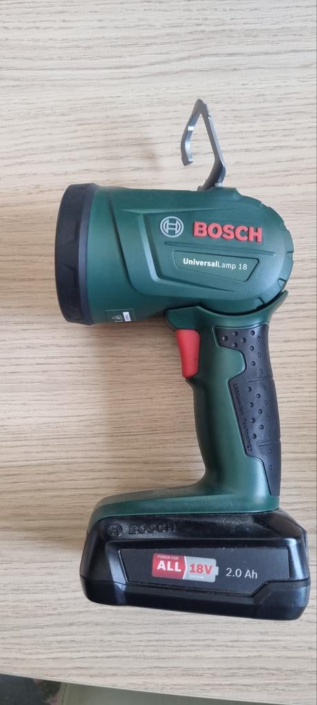 Nieuw- Zaklamp met haak Bosch advanced 18V, Ophalen of Verzenden, Batterij