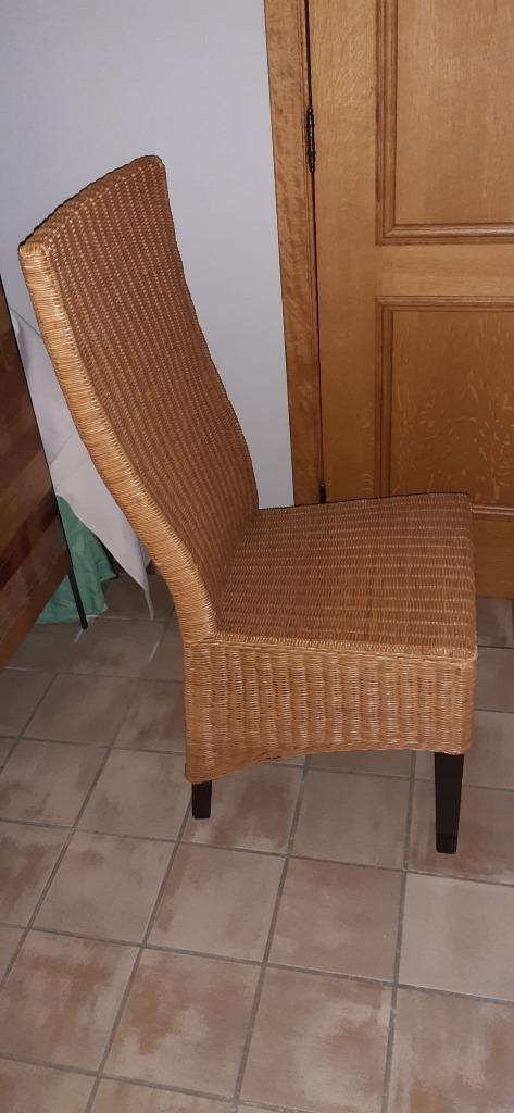 veranda rieten stoelen, Enlèvement, Utilisé, Osier ou Rotin, Deux