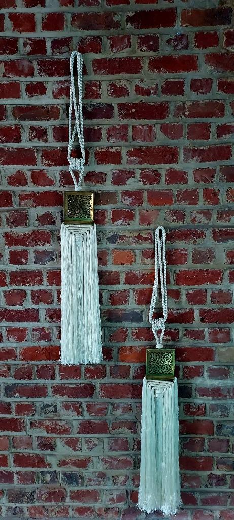 Nieuwe luxe gordijnbinders, artisanat uit Marrakech, Huis en Inrichting, Ophalen of Verzenden, Nieuw, Crème, Marokkaans, Marrakech