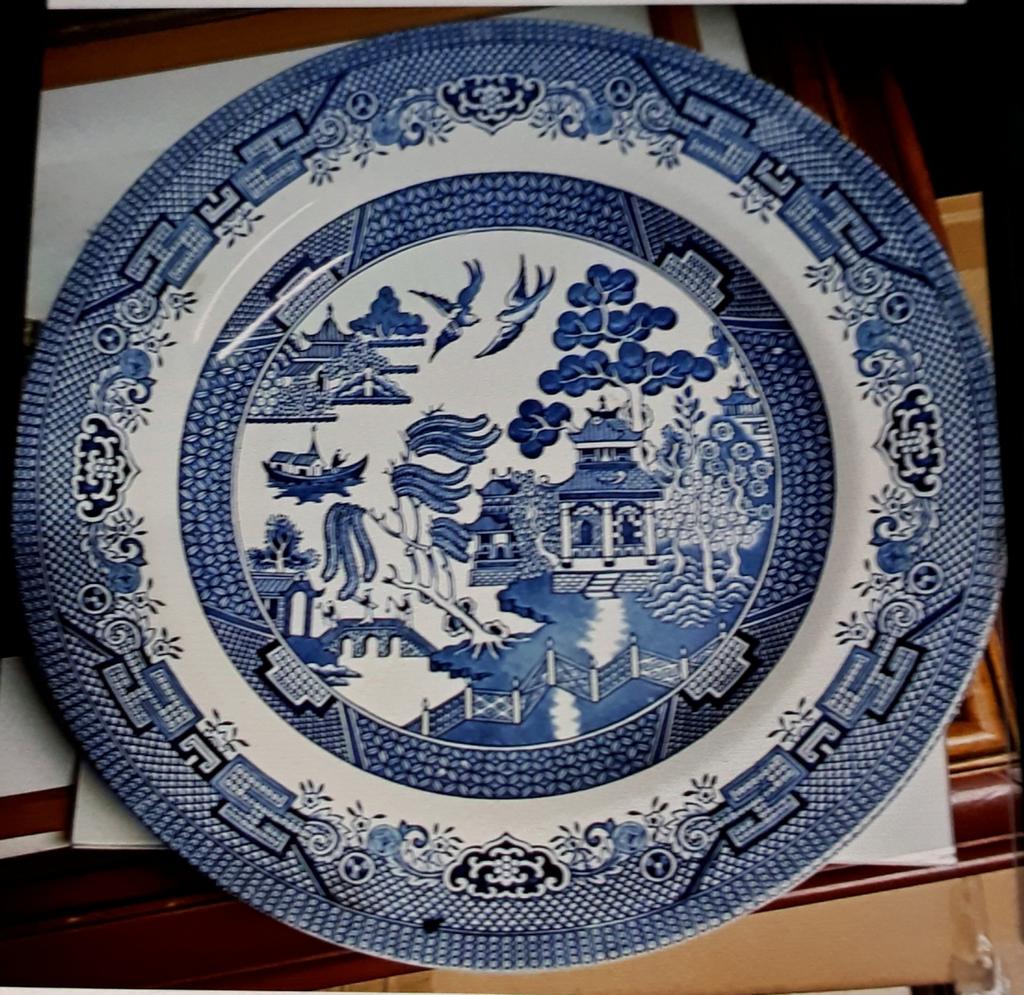 Assiette deco bleu, Ophalen of Verzenden