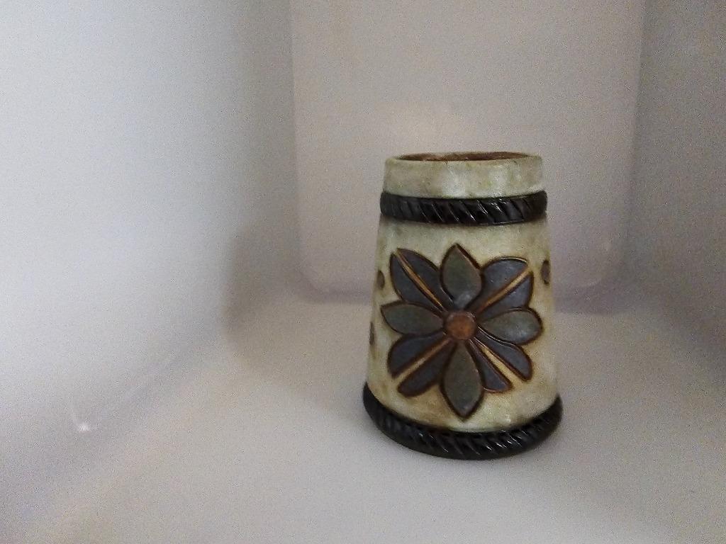 DUBOIS Bierkruik met bloemen	Aardewerk, Ophalen of Verzenden