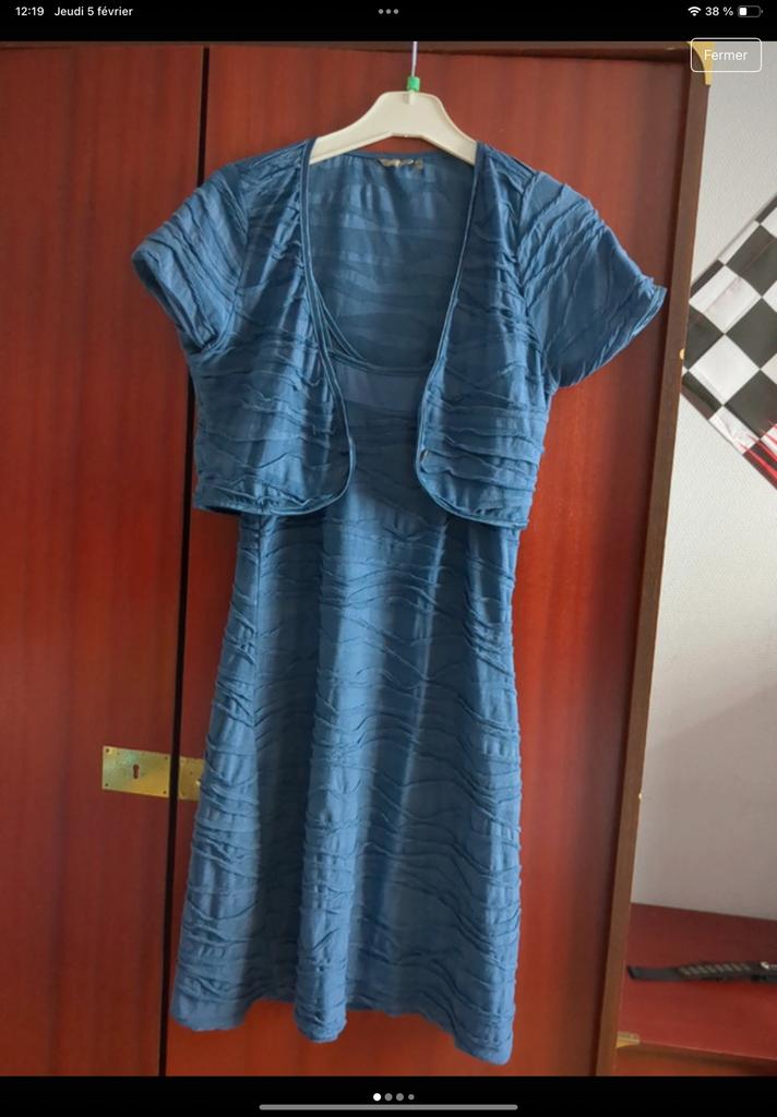 Robe sandwich et gilet, Vêtements | Femmes, Enlèvement ou Envoi, Comme neuf, Bleu
