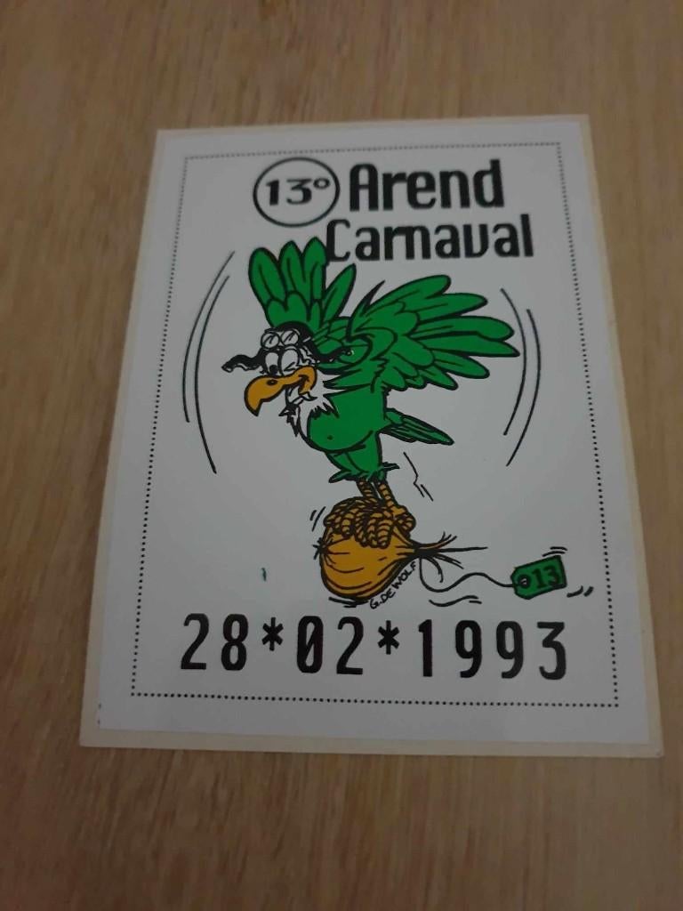 Carnaval Aalst sticker Arend 1993, Enlèvement ou Envoi