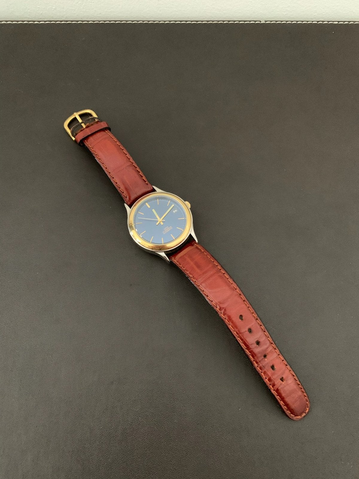 Montre Automatique Vintage (Bracelet en Cuir Véritable), Enlèvement ou Envoi