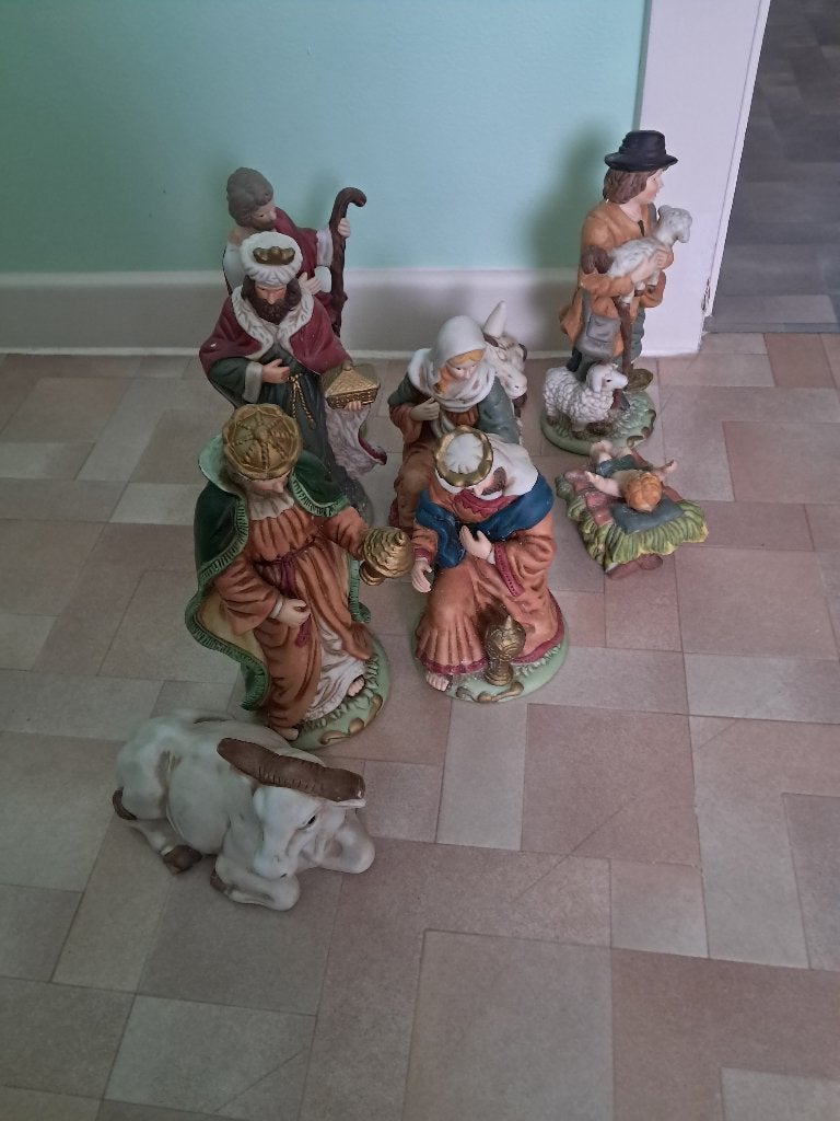 KERSTSTAL  FIGUREN, Diversen, Ophalen, Zo goed als nieuw