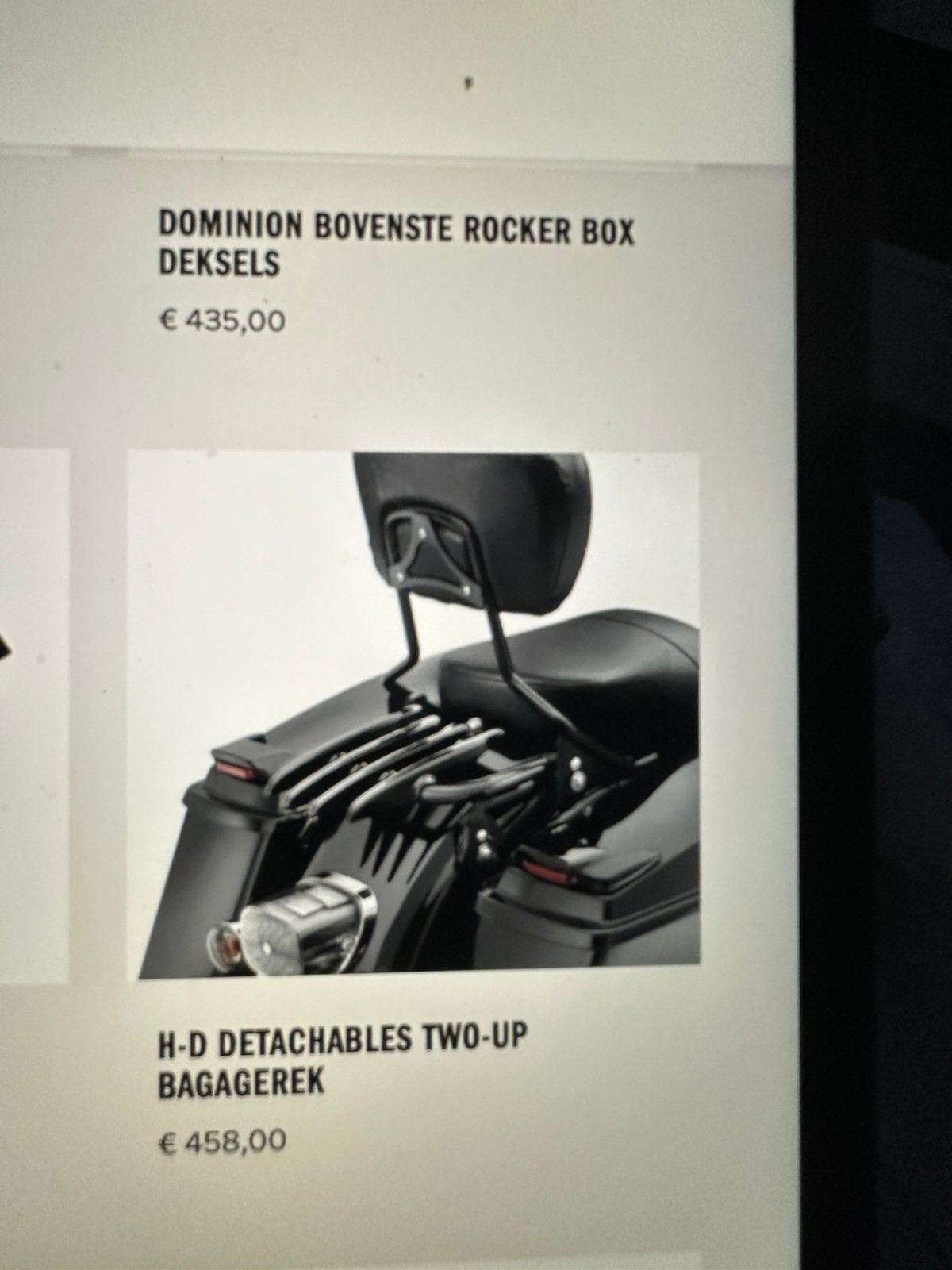 Harley Davidson originele bagagerek, Ophalen, Nieuw