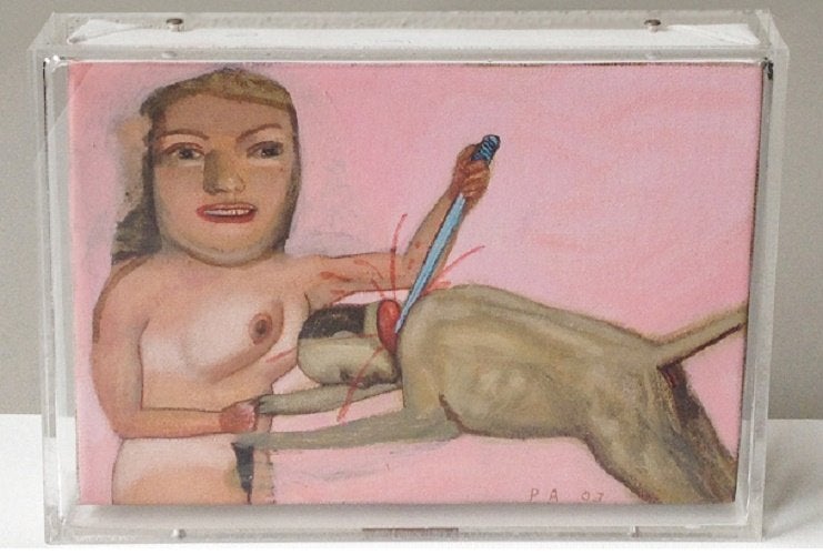 Pat Andrea - "Zonder Titel", Antiek en Kunst, Verzenden, Gesigneerd, Olieverf