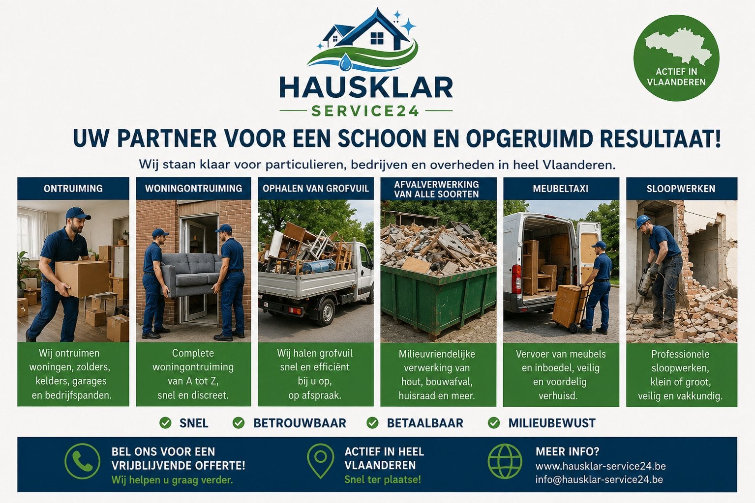 Professionel Ontruimingen verhuizing Afvalverwerking, Huis en Inrichting, Kasten | Stellingkasten, Ophalen