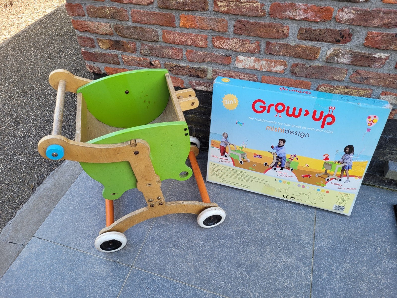 Grow Up baby walker, ride on, trolley, Ophalen