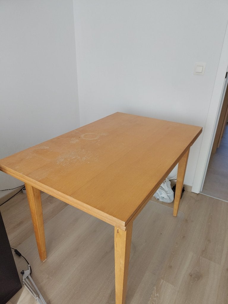 Table / bureau plaquage 70cm 110cm avec rallonges, Maison & Meubles, Tables | Tables à manger, 100 à 150 cm, Quatre personnes