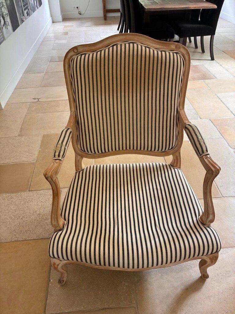 Set van 2 elegante fauteuils – te herstofferen, Maison & Meubles, Moins de 75 cm, Bois, Enlèvement, Utilisé