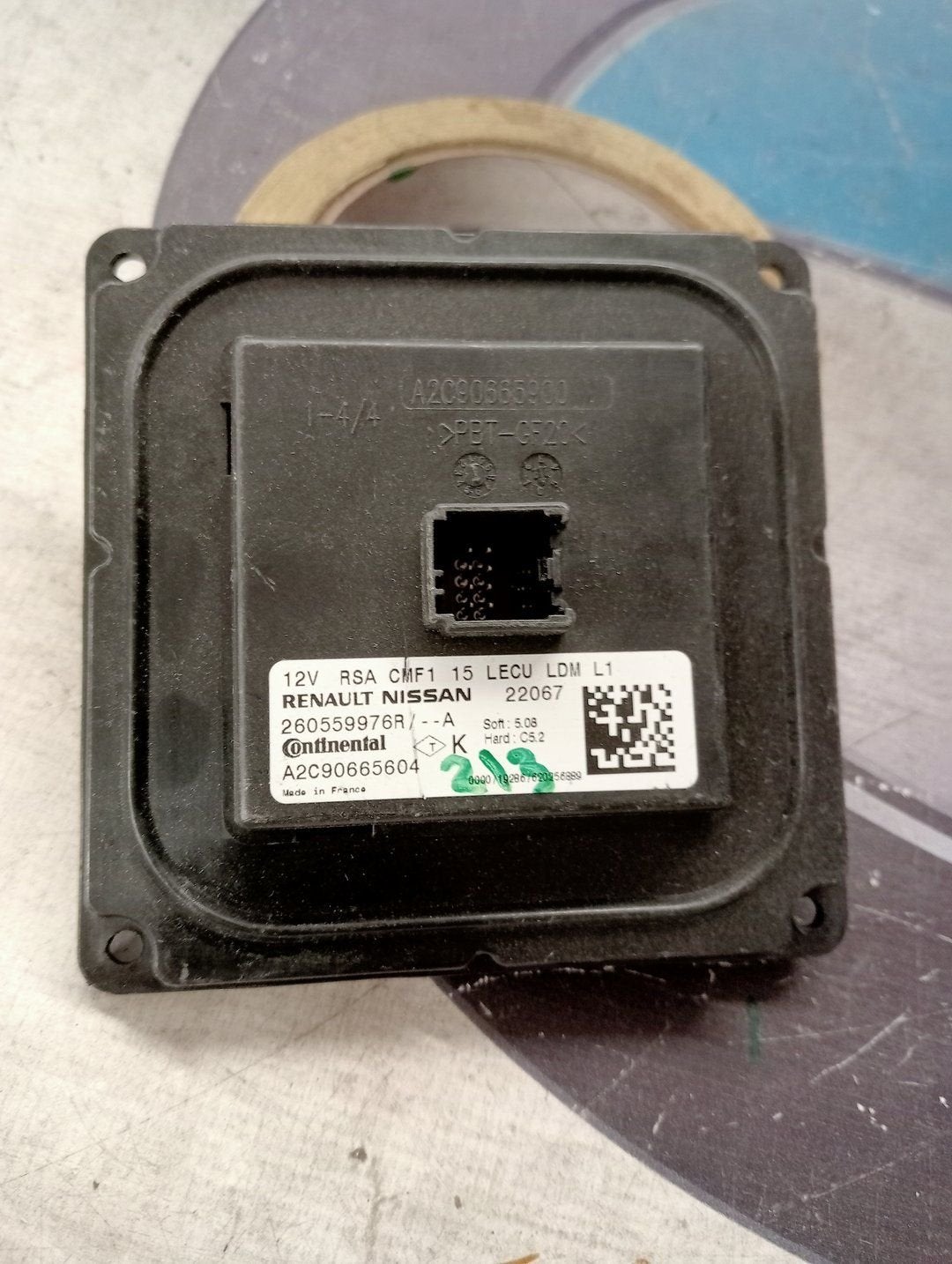 Led-ballast 2605599976R Renault A2C90665604 Continental, Renault, -, Utilisé, -