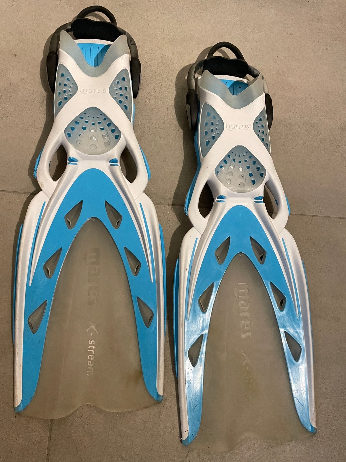 Palmes à talons ouverts Mares X-Stream, taille S, Sports nautiques & Bateaux, Enlèvement ou Envoi, Utilisé, Palmes de natation ou de plongée