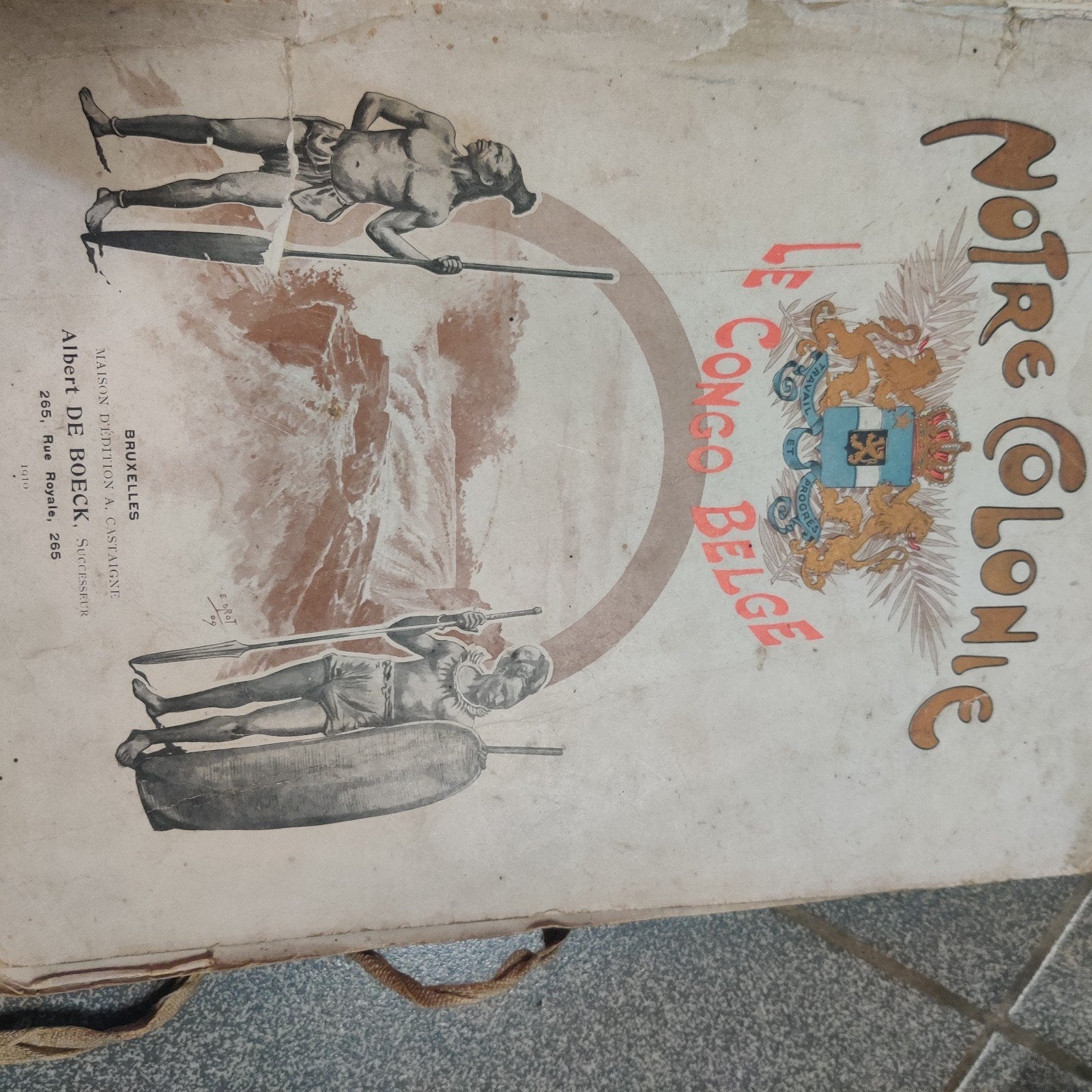 Antiek boek Belgisch Congo, Livres, Enlèvement ou Envoi