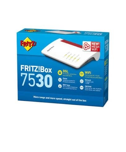 Router Fritz!Box 7530 mesh wi-fi, Computers en Software, Routers en Modems, Ophalen of Verzenden, Zo goed als nieuw, Router, Fritzbox