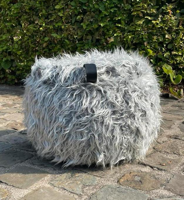 Pouf vintage avec rangement (entièrement rembourré), Enlèvement ou Envoi, Comme neuf