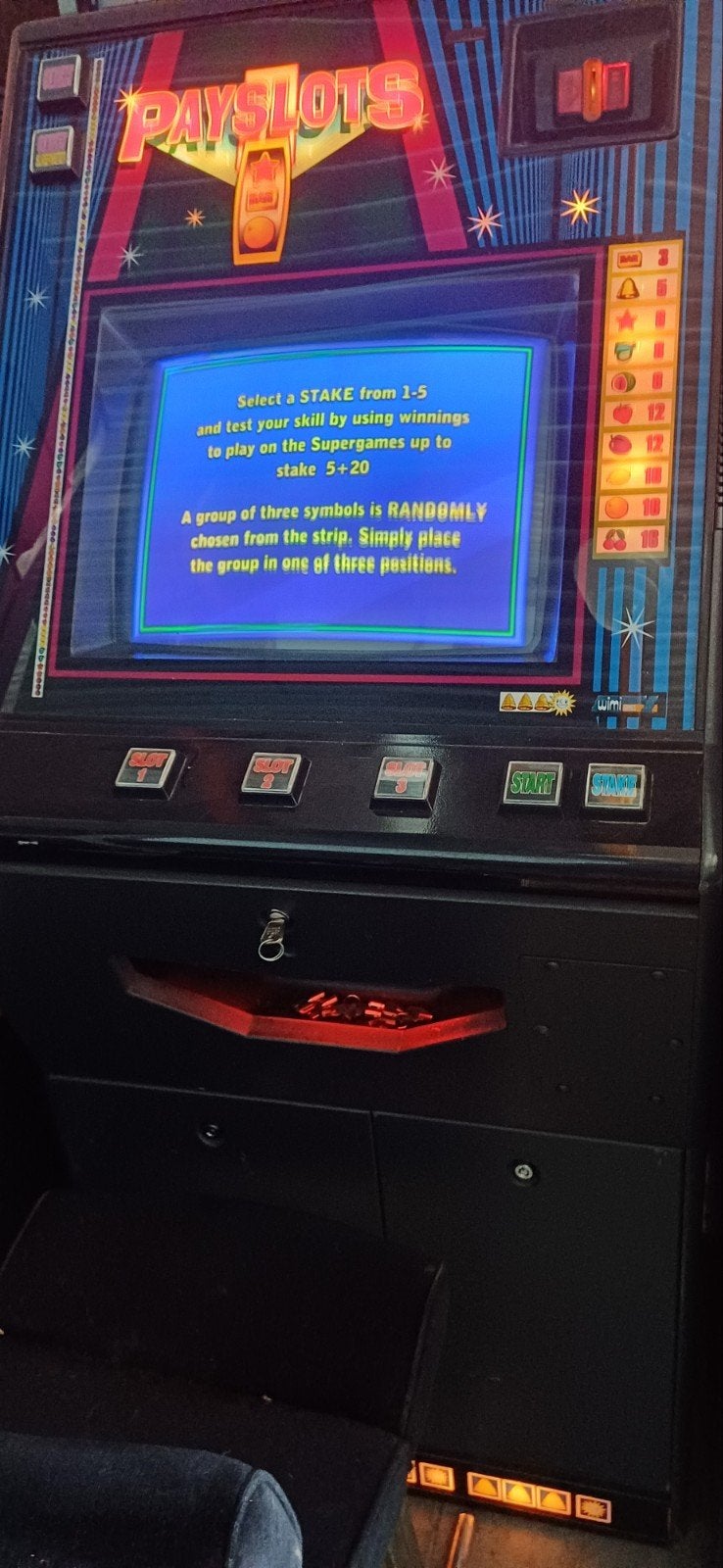 Payslots STAKE instelbaar, Euro, Ophalen