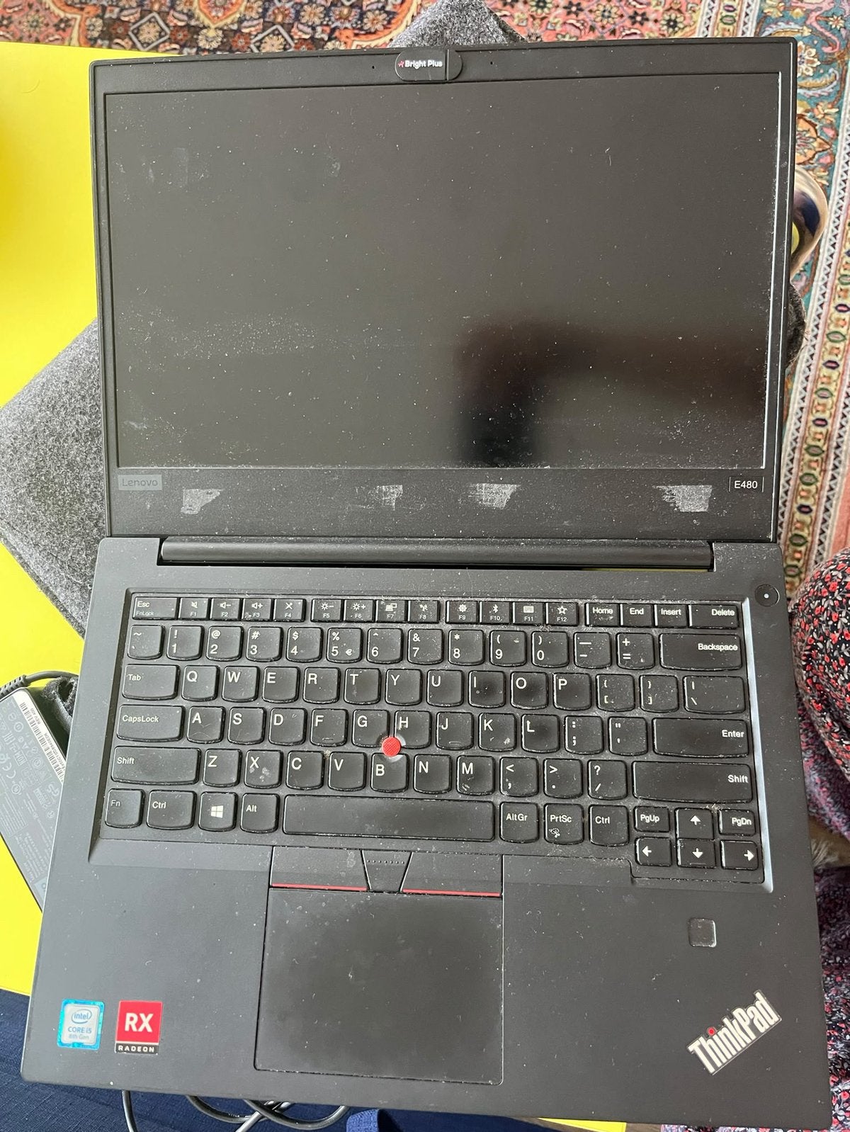Titre : Lenovo ThinkPad E480 2018 avec chargeur et souris, Moins de 2 Ghz, Enlèvement, Utilisé, SSD