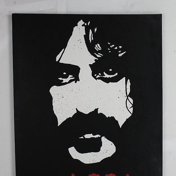 Frank Zappa, Ophalen, Acrylverf, Gesigneerd, Overige materialen
