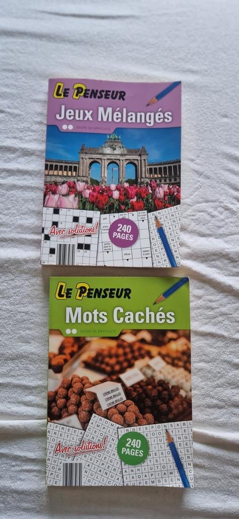 Livres de mots flechés, croisés, sudoku...etc, Enlèvement