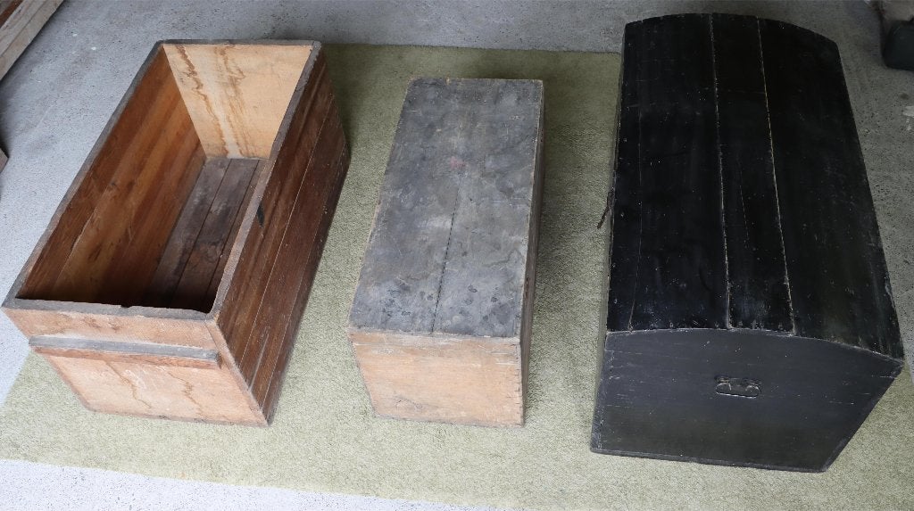 houten kisten, Huis en Inrichting, Woonaccessoires | Kisten, Ophalen, Gebruikt
