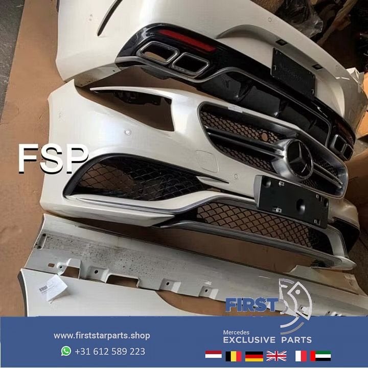 W217 63 AMG Pakket Mercedes S Klasse coupé S63 zwart wit gri, Gebruikt, -, Ophalen of Verzenden, Bumper