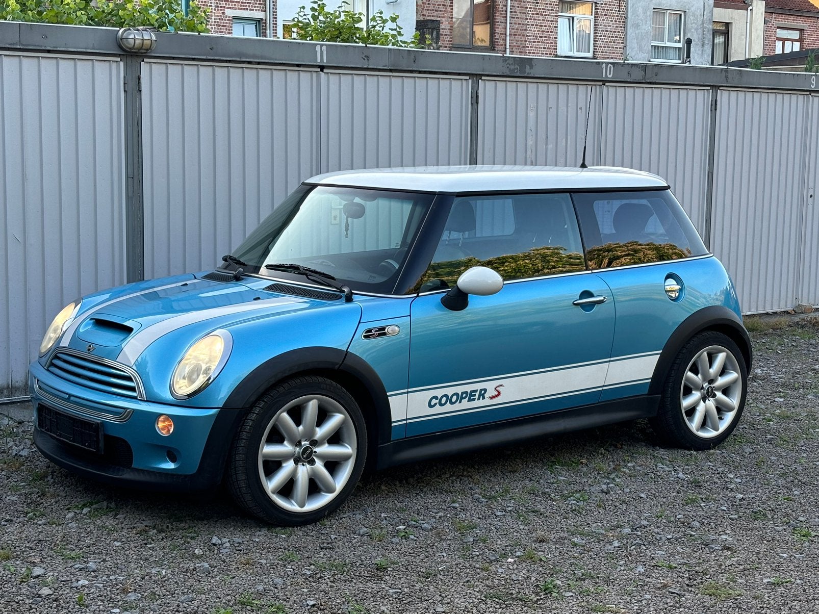 MINI COOPER 1.6 S ZEER PROPERE WAGEN 163PK GEKEURD, Auto's, Mini, Zwart, Blauw, Leder, Bi-Xenon koplampen