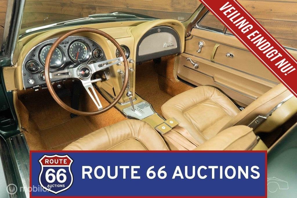 Chevrolet Corvette C2 Stingray Cabriolet | 1965 | Route 66 A, Auto's, Chevrolet, Zwart, Bedrijf, Handgeschakeld