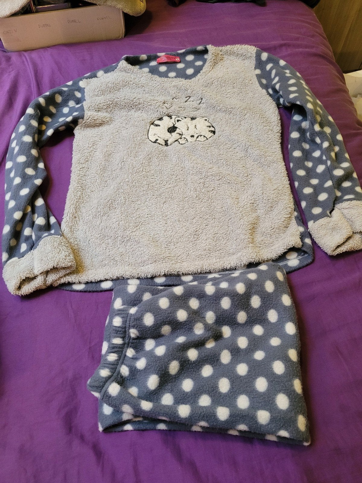 Heerlijk zachte Fleece Pyjama / Homewear Eleanore – Maat L, Kleding | Dames, Eleanore, Ophalen of Verzenden, Gedragen, Maat 42/44 (L)