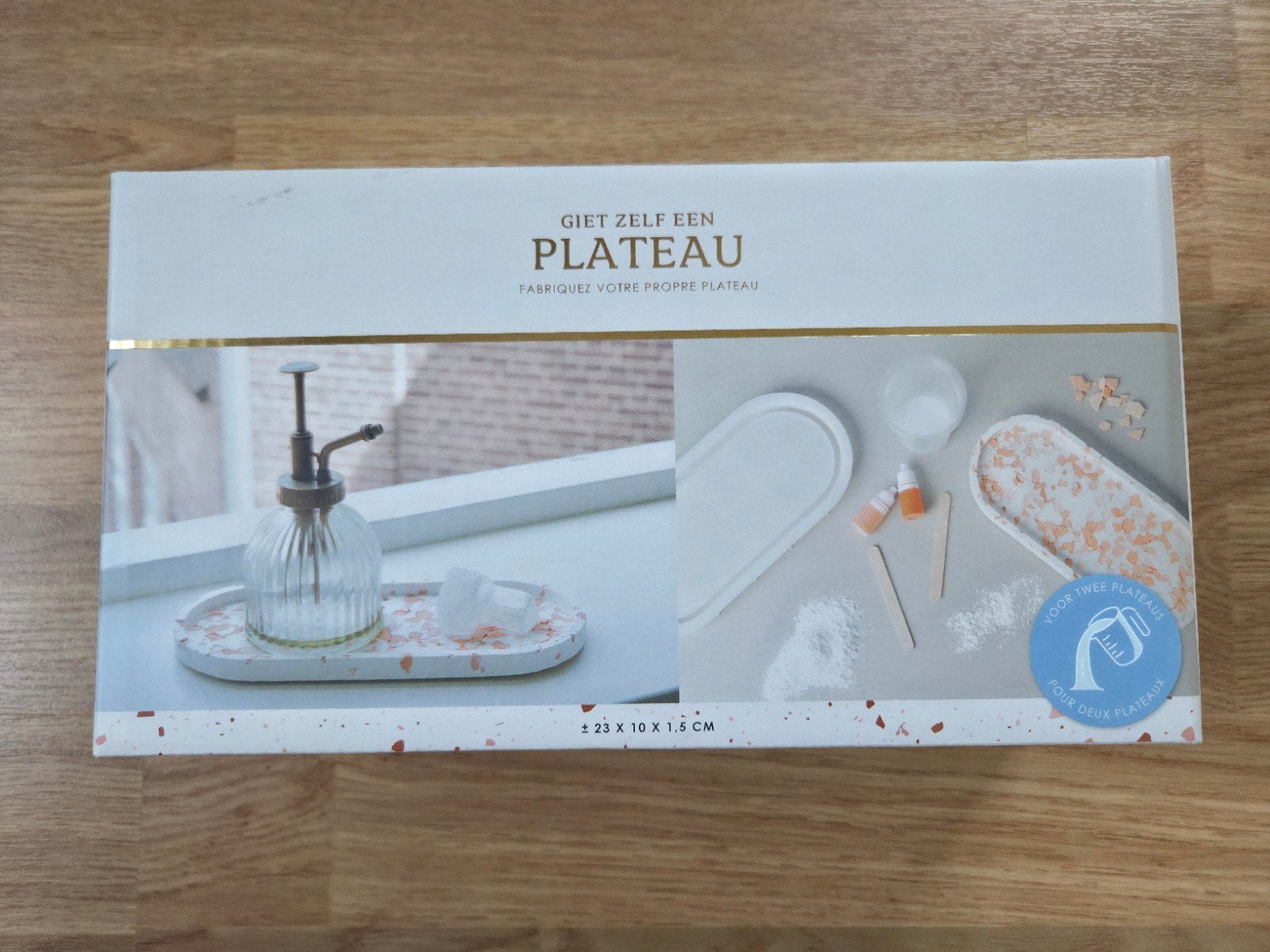 Diy knutselset , giet zelf een plateau, Ophalen