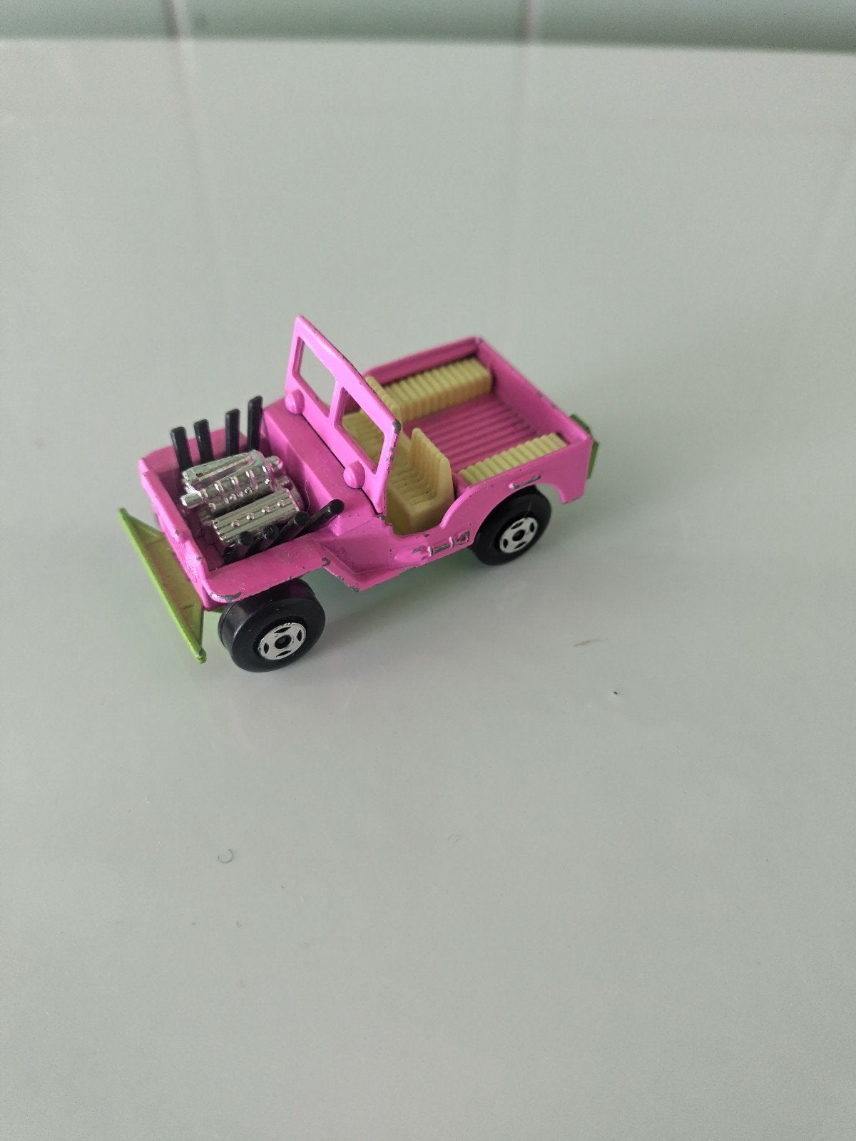 Vintage Matchbox Jeep Hot Rod AFHALING LEES BESCHRIJVING, Hobby en Vrije tijd, Ophalen, Gebruikt, Auto, Matchbox