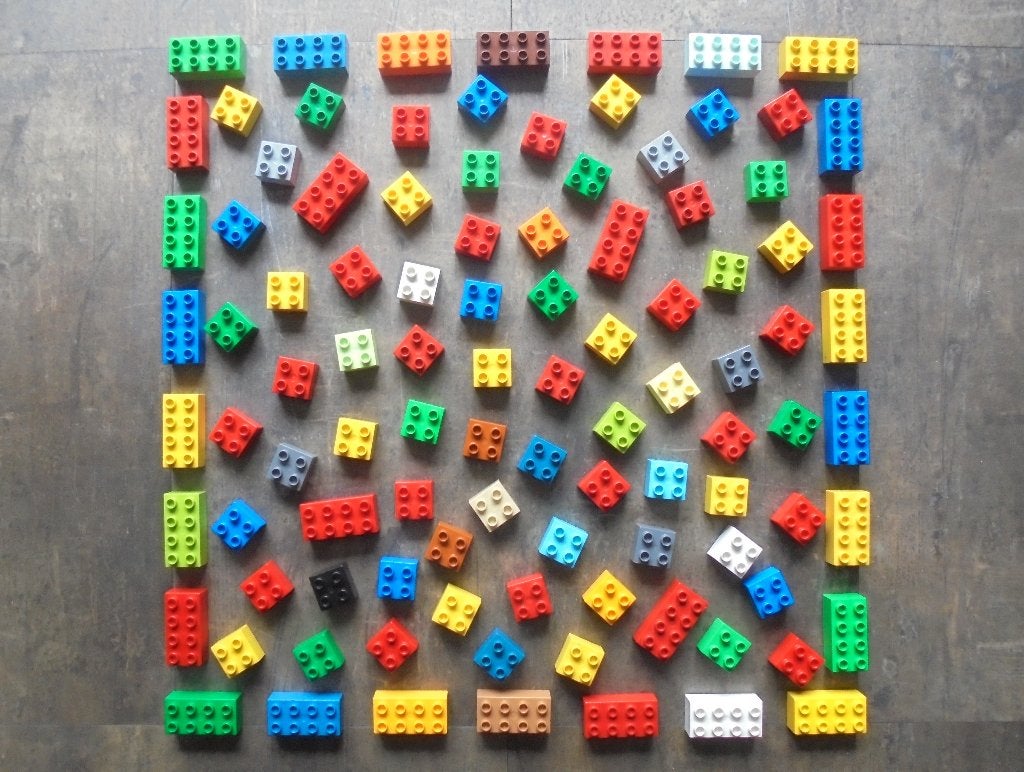 Lego Duplo Brick Set 175 (zie foto's), Kinderen en Baby's, Ophalen of Verzenden, Gebruikt, Losse stenen, Duplo