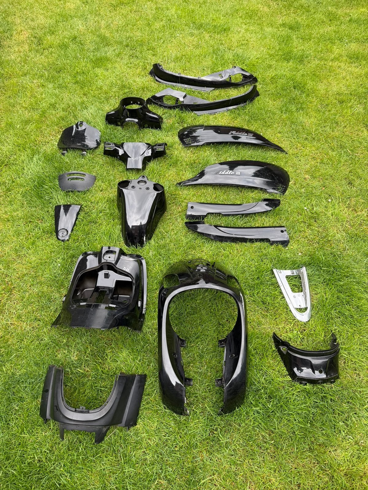 Volledige kappenset zwart - Sym Fiddle 3, Fietsen en Brommers, Ophalen, Gebruikt, Kap, SYM
