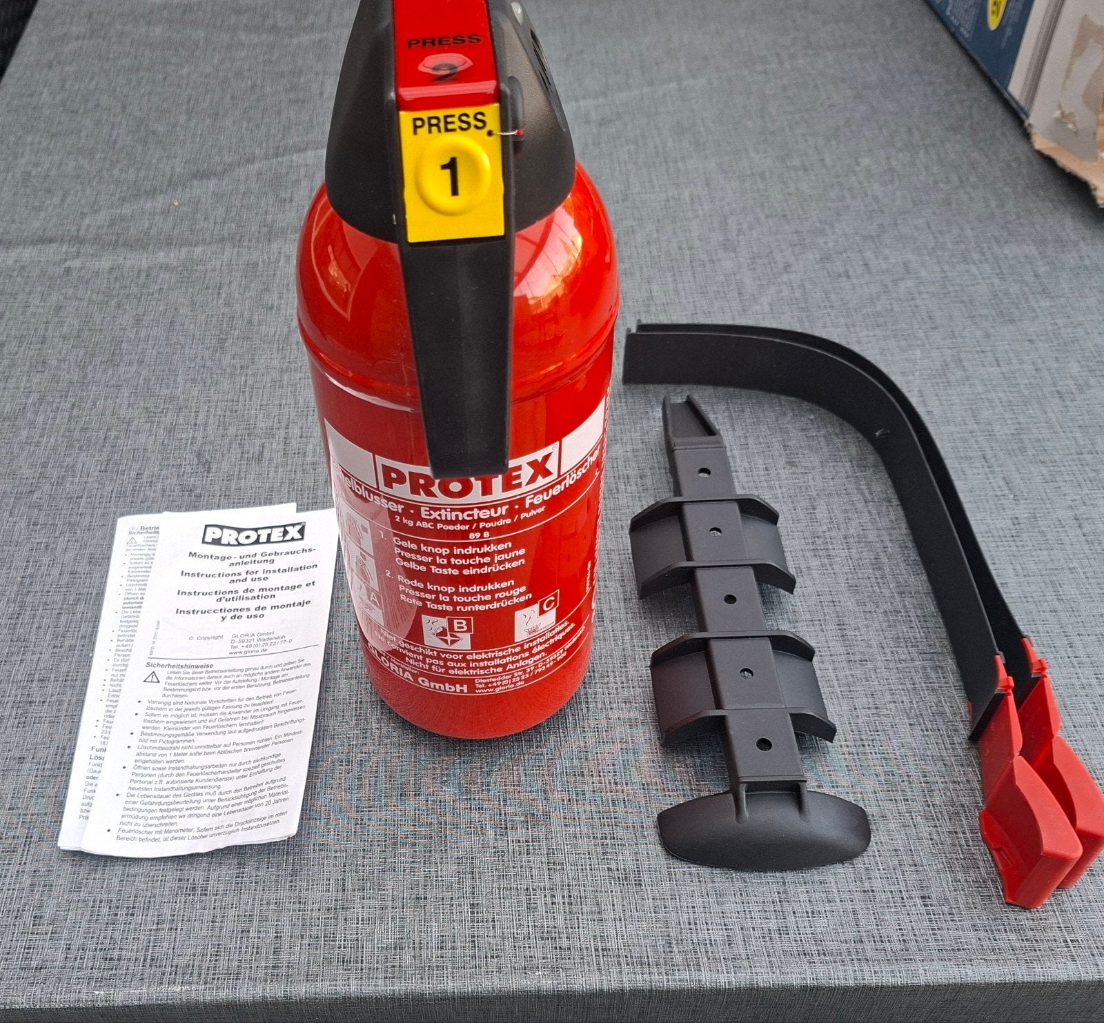 Protex 2 kg ABC poederblusser, Maison & Meubles, Enlèvement ou Envoi, Neuf, Extincteur