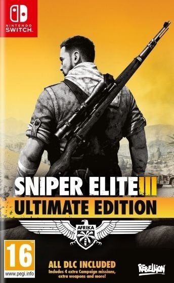 Sniper Elite 3 Ultimate Edition Switch €24,99 | GameshopX nl, Vanaf 18 jaar, Shooter, 1 speler, Ophalen of Verzenden