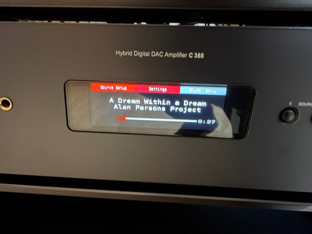 NAD C388 + MDC BluOS, Zo goed als nieuw, 120 watt of meer, Stereo, Ophalen