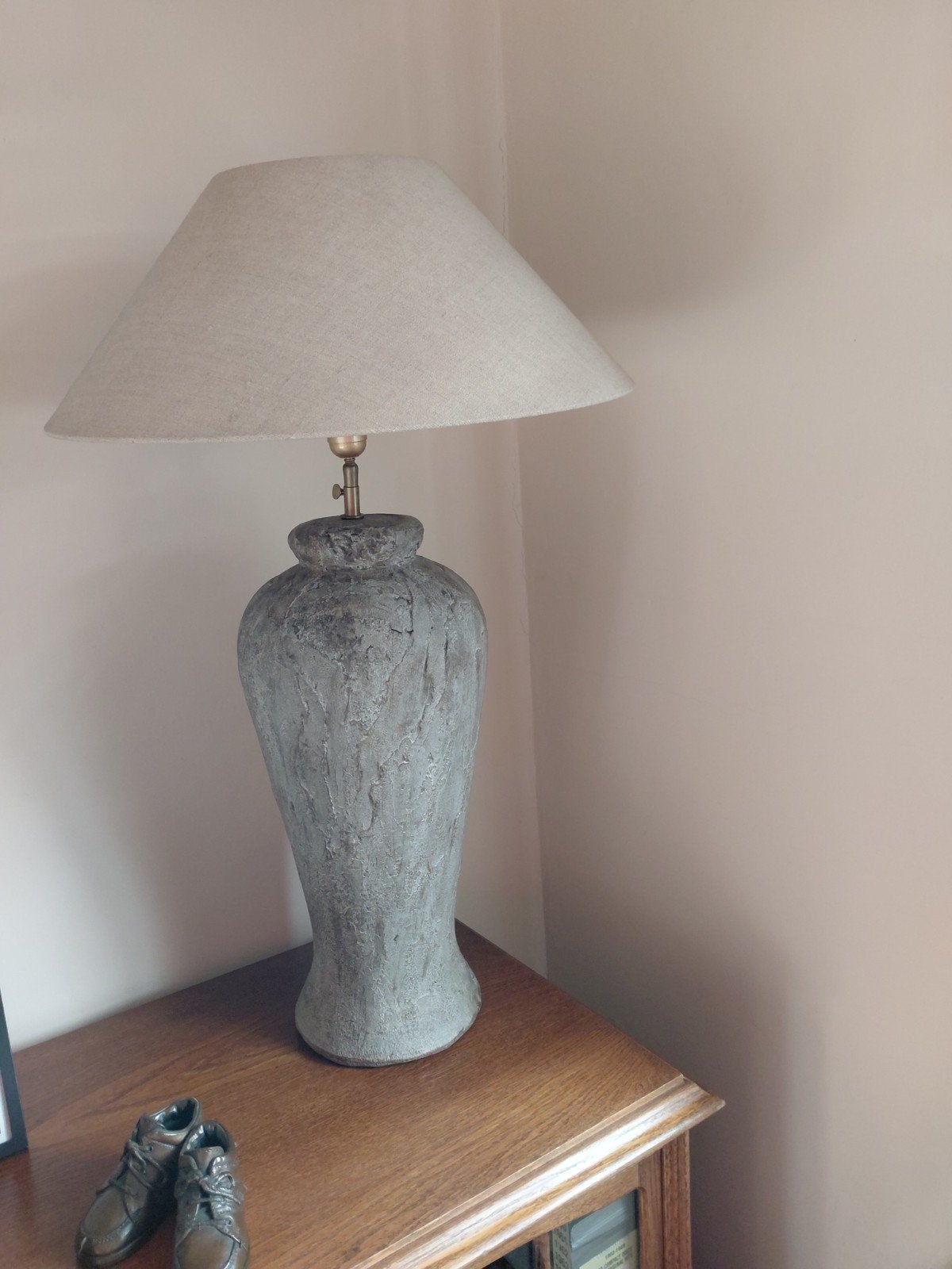 tafellamp, Huis en Inrichting, Gebruikt, Met kap, Landelijk, Ophalen