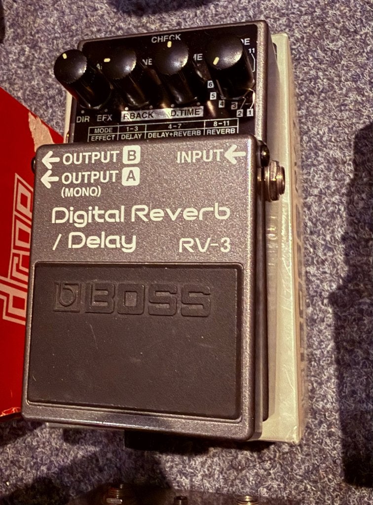 Boss RV-3 reverb/delay TE KOOP!, Muziek en Instrumenten, Effecten, Ophalen of Verzenden, Gebruikt, Delay of Echo