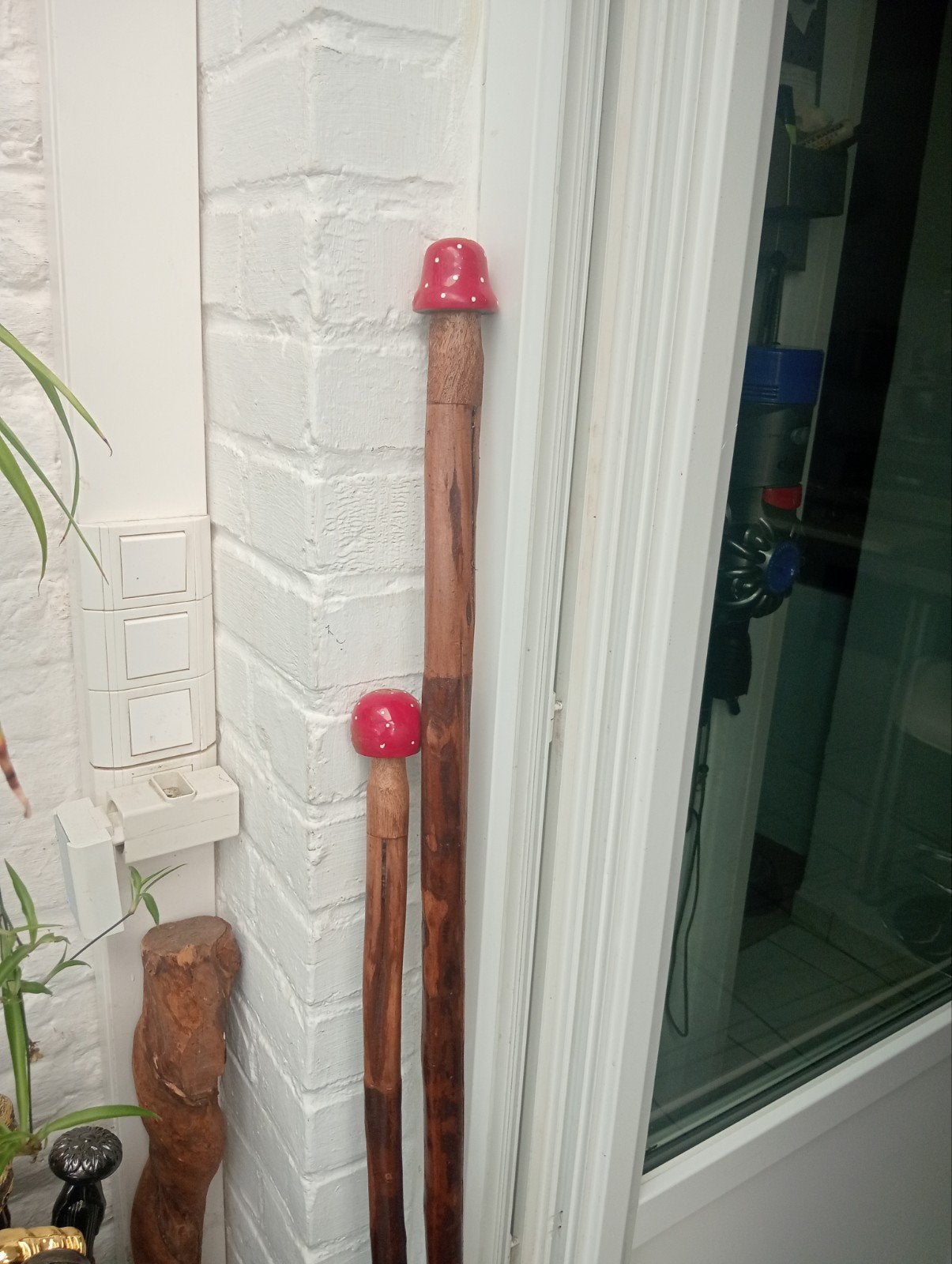 wandelstok, Ophalen