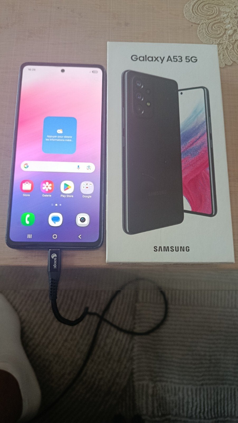 Samsung Galaxy a53 état neuf prix 120€, Télécoms, Téléphonie mobile | Samsung, Comme neuf, Enlèvement, Galaxy A, Noir