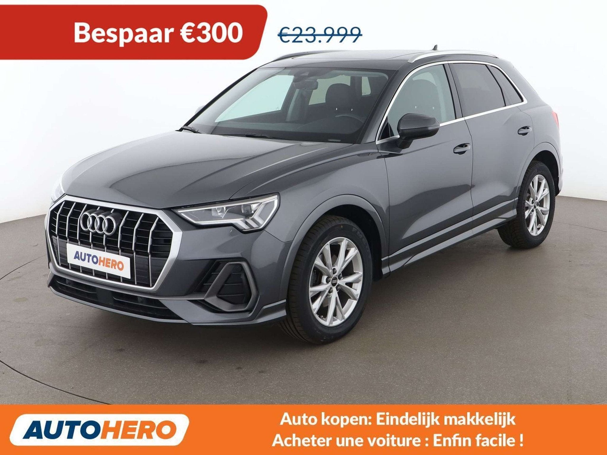 Audi Q3 35 TDI S line (année de construction 2020), Autos, Argent ou Gris, Noir, 5 portes, Automatique